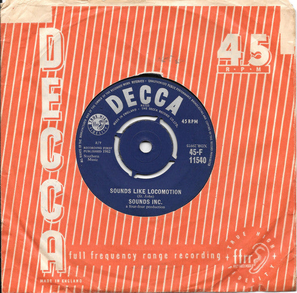 Sounds Incorporated : Sounds Like Locomotion / Taboo (7", Single)