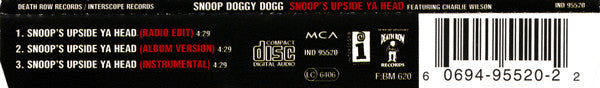 Snoop Dogg Featuring Charlie Wilson : Snoop's Upside Ya Head (CD, Single)
