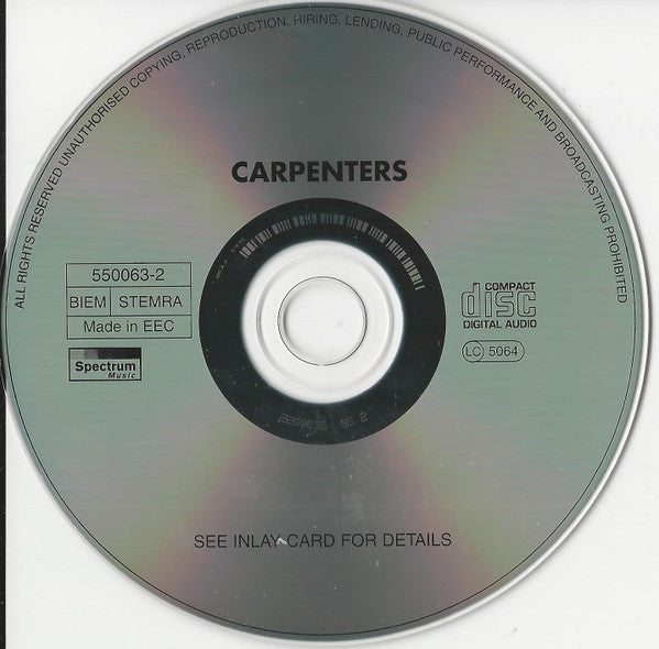 Carpenters : Carpenters (CD, Album, RE)