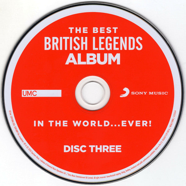 Various : The Best British Legends Album in the World... Ever! (3xCD, Comp, Dig)