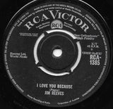 Jim Reeves : I Love You Because / Anna Marie (7", Single)