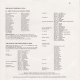 St. John's College Choir And The Band Of The Grenadier Guards : The Queen's Birthday Song (7", Single)