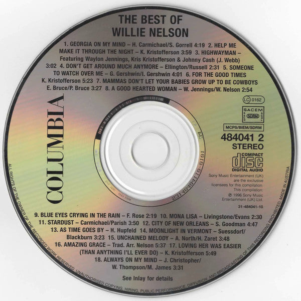 Willie Nelson : The Best Of Willie Nelson (CD, Comp)