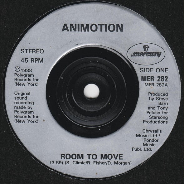 Animotion - Room To Move (7) (Very Good Plus (VG)) - DaddyPop
