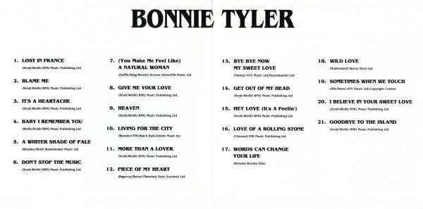 Bonnie Tyler : Bonnie Tyler (CD, Comp)