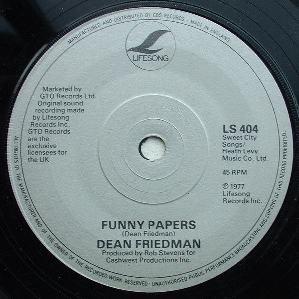 Dean Friedman : Ariel (7", Single)