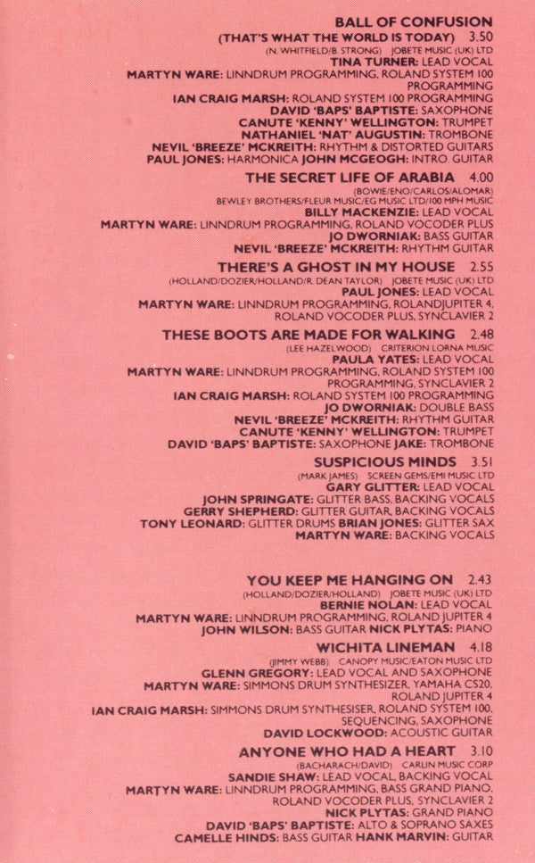 British Electric Foundation : Music Of Quality And Distinction Volume One (Cass, Album, RE, Bla)