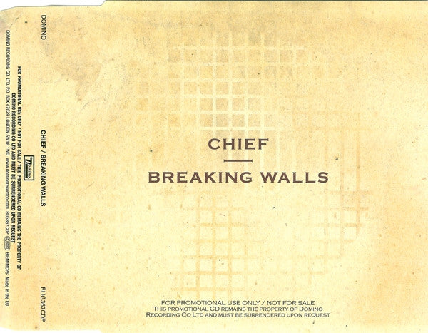 Chief (7) : Breaking Walls (CD, Single, Promo)