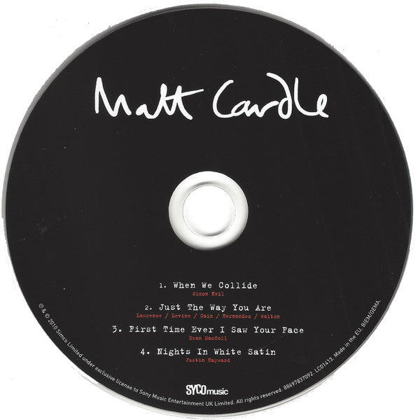 Matt Cardle : When We Collide (CD, Single)