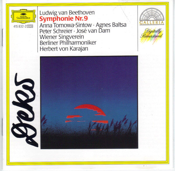 Ludwig van Beethoven, Anna Tomowa-Sintow • Agnes Baltsa • Peter Schreier • José van Dam, Wiener Singverein, Berliner Philharmoniker, Herbert von Karajan : Symphonie Nr. 9 (CD, Album, RE)