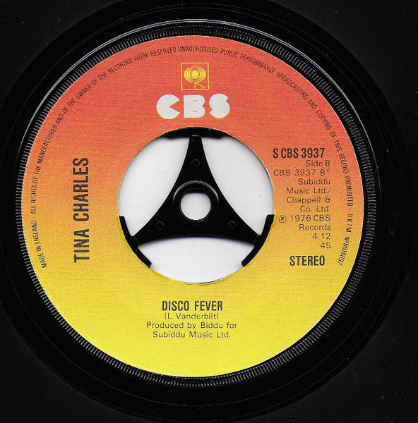 Tina Charles : I Love To Love (But My Baby Loves To Dance) (7", Single, RP, Lar)