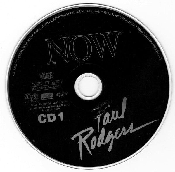 Paul Rodgers : Now & Live (The Loreley Tapes...) (CD, Album + CD, Album + Comp, Ltd, Num)