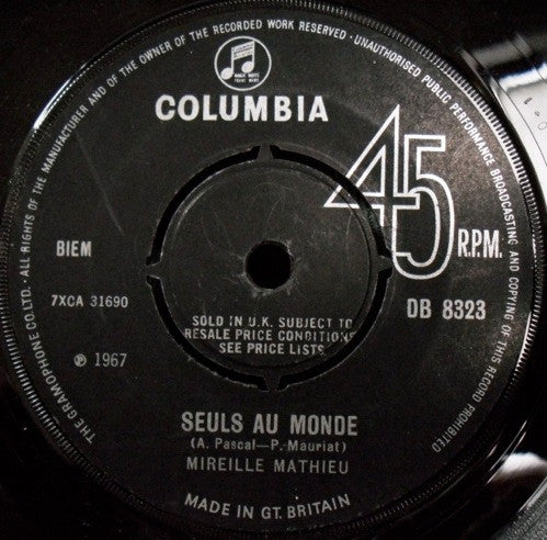 Mireille Mathieu : La Dernière Valse (7", Single)