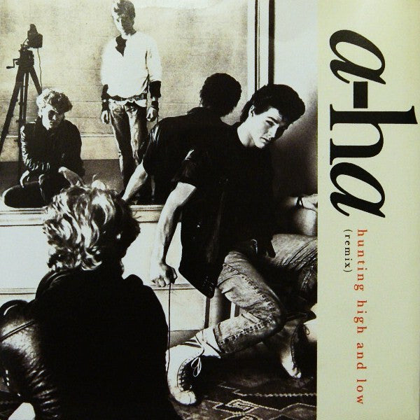 a-ha : Hunting High And Low (Remix) (7", Single, M/Print, Blu)