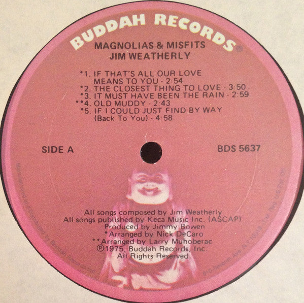 Jim Weatherly : Magnolias & Misfits (LP, Album)