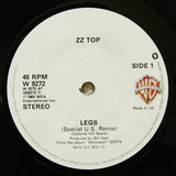 ZZ Top : Legs (7", Single, Pap)