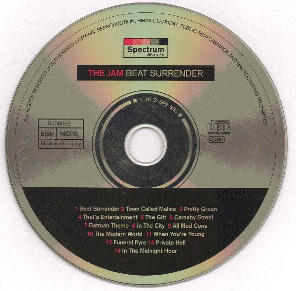 The Jam : Beat Surrender (CD, Comp)