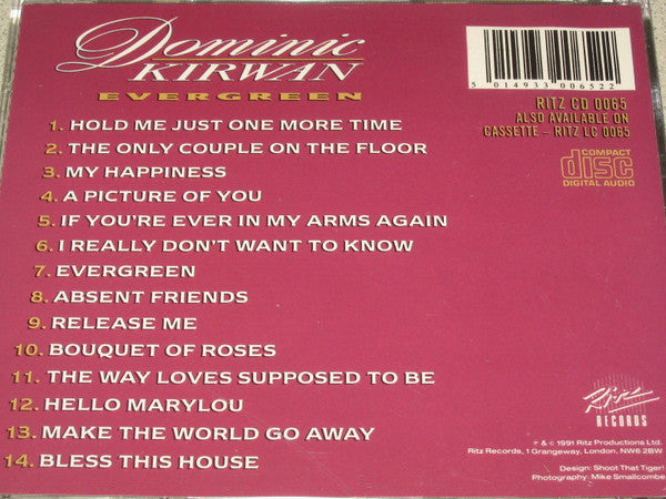 Dominic Kirwan : Evergreen  (CD, Album)