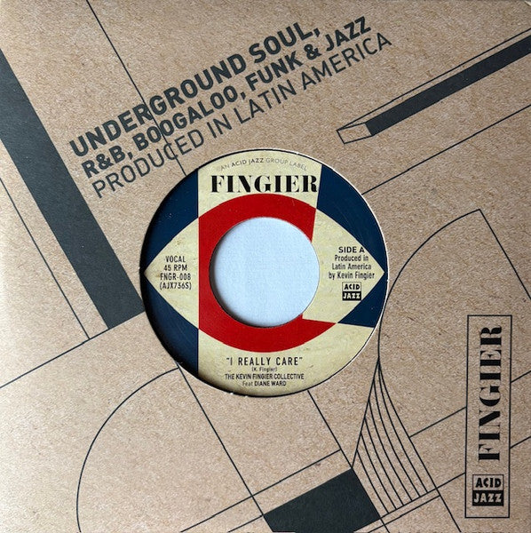 The Kevin Fingier Collective Feat Diane Ward (3) : I Really Care / The Great Akerman (7", Single)