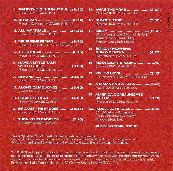 Ray Stevens : The Biggest And The Best (CD, Comp)