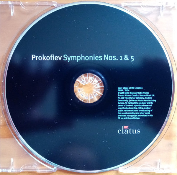 Sergei Prokofiev, Orchestre National De France, Mstislav Rostropovich : Symphonies Nos. 1 & 5 (CD, Album)