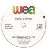 Roger Daltrey : Walking In My Sleep (7", Single)