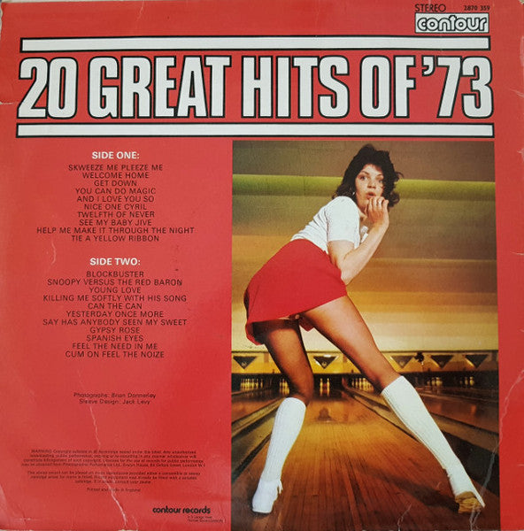 Unknown Artist : 20 Great Hits Of '73 (LP, Comp)
