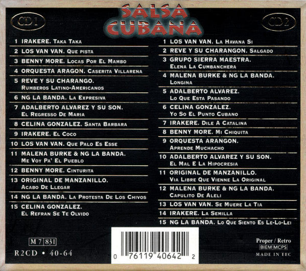 Various : Salsa Cubana   The Gold Collection (2xCD, Comp + Box)