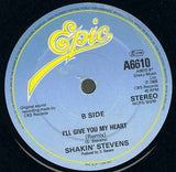 Shakin' Stevens : Lipstick Powder And Paint (7", Single, Blu)