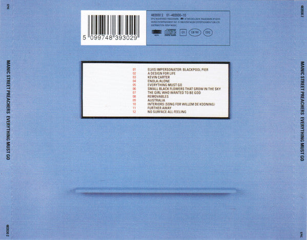 Manic Street Preachers : Everything Must Go (CD, Album, RP)