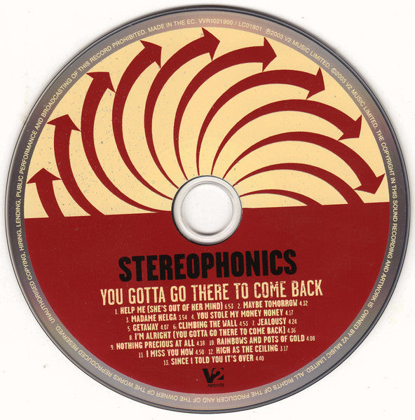 Stereophonics : You Gotta Go There To Come Back (CD, Album)