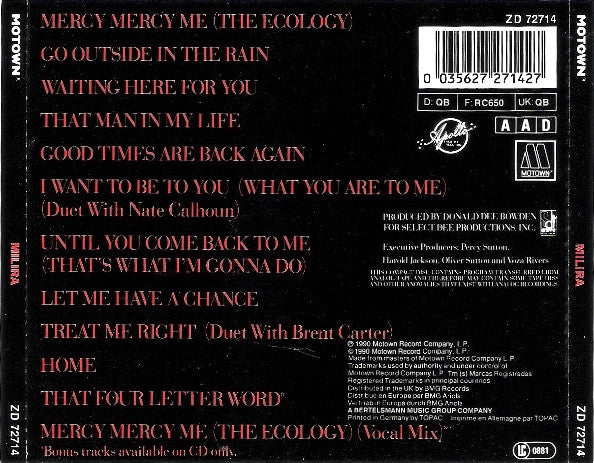 Milira : Milira (CD, Album)