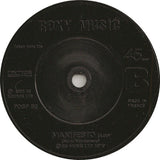 Roxy Music : Over You (7", Single, Bla)