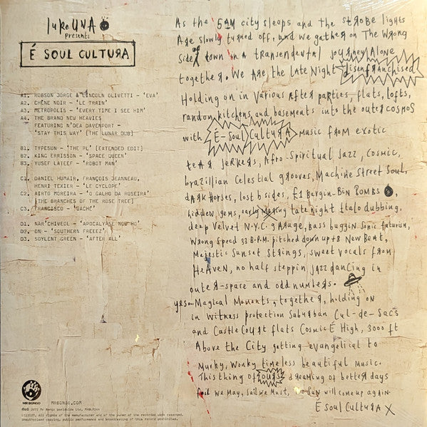 Luke Una : É Soul Cultura (2xLP, Comp, Ltd, RE, Ora)