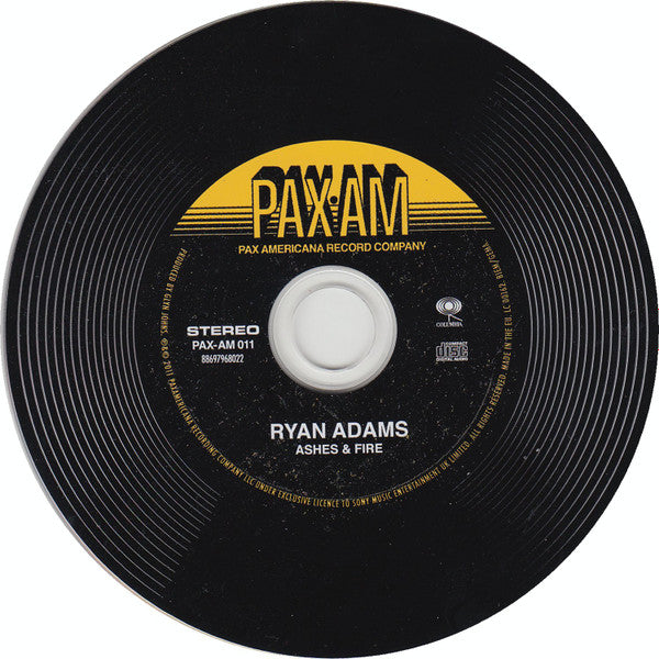 Ryan Adams : Ashes & Fire (CD, Album, Dig)