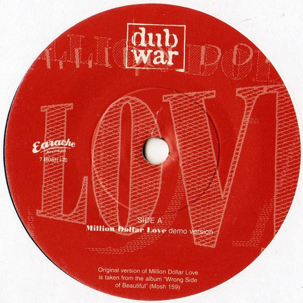Dub War : Million Dollar Love (7", Ltd, Num)