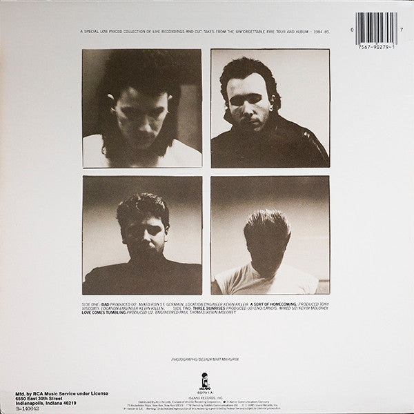 U2 : Wide Awake In America (12", EP, Club, RCA)