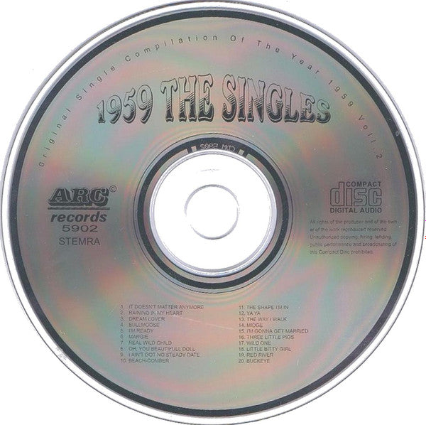 Various : The Singles 1959 Vol. 2 (CD, Comp)