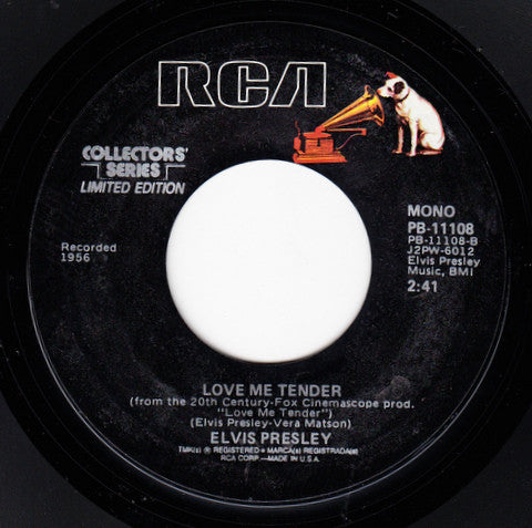 Elvis Presley : Any Way You Want Me (That's How I'll Be) / Love Me Tender (7", Single, Mono, Ltd, RE, Styrene, Ter)