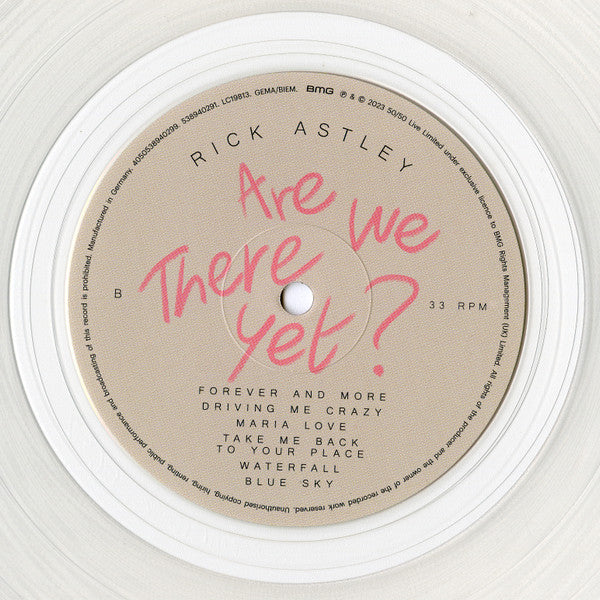 Rick Astley : Are We There Yet? (LP, Album, Nat)