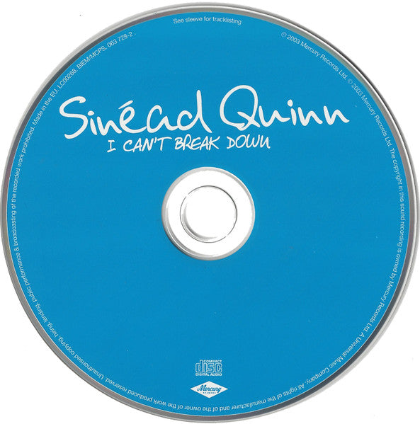 Sinéad Quinn* : I Can't Break Down (CD, Single)