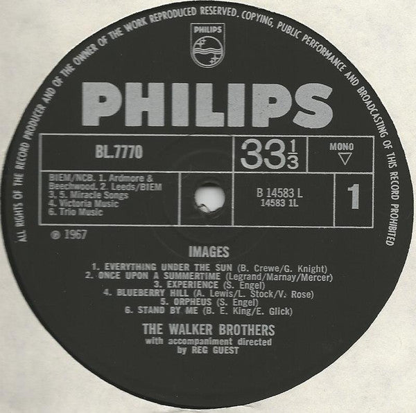 The Walker Brothers : Images (LP, Album, Mono)