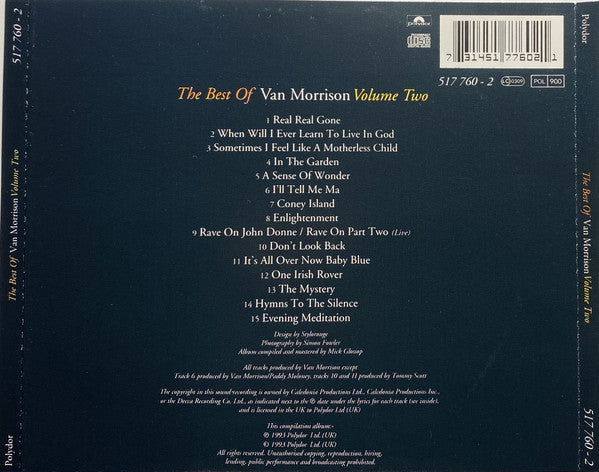 Van Morrison : The Best Of Van Morrison Volume Two (CD, Comp, Uni)