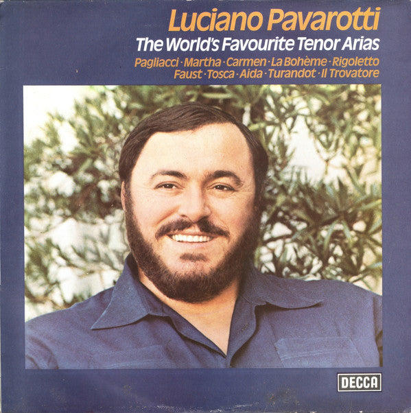 Luciano Pavarotti : The World's Favourite Tenor Arias (LP, Comp)
