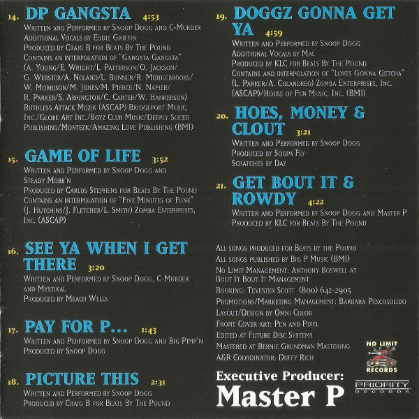 Snoop Dogg : Da Game Is To Be Sold, Not To Be Told (CD, Album, EMI)