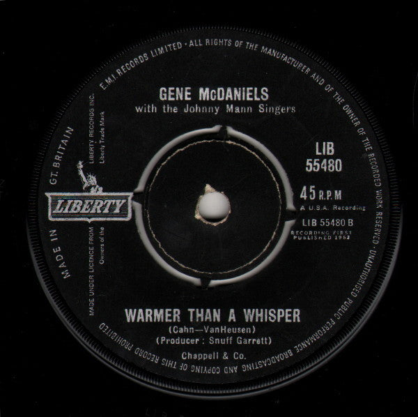 Gene McDaniels* : Point Of No Return (7", Single)