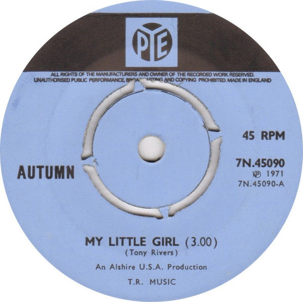 Autumn (16) : My Little Girl (7", Single)