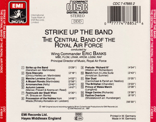 The Central Band Of The Royal Air Force : Strike Up The Band (CD)