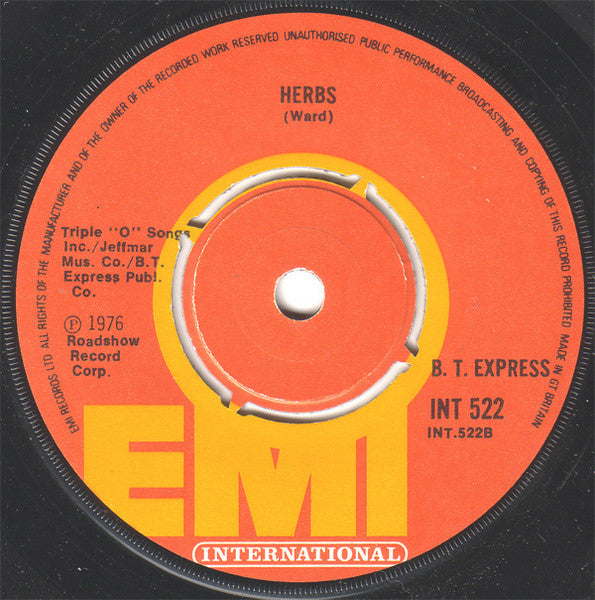 B.T. Express : Can't Stop Groovin' Now, Wanna Do It Some More (7")