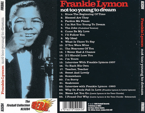 Frankie Lymon : Not Too Young To Dream - Undiscovered Rarities (CD, Comp)